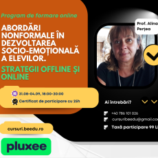 Abordări nonformale în dezvoltarea socio-emoțională a elevilor- strategii offline și online