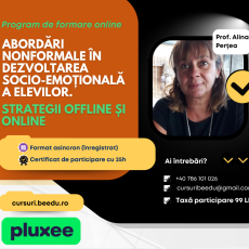Abordări nonformale în dezvoltarea socio-emoțională a elevilor- strategii offline și online